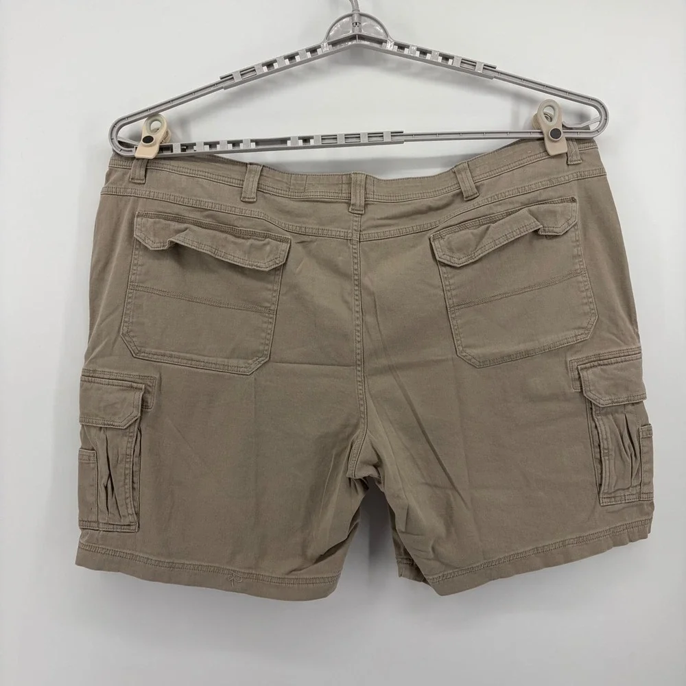 RedHead Mens 52 Khaki Cargo Shorts Stretch Cotton Canvas Utility Outdoor Pocket